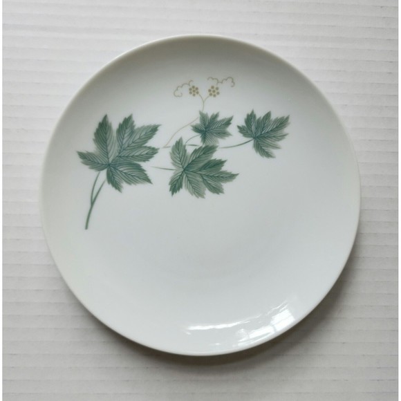 Noritake Cookin Serve Bone China Wild Ivy Cup & Saucer Set White Green Japan - Picture 4 of 7